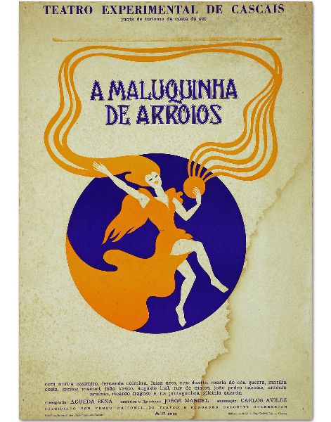 Cartaz para a peça A maluquinha de Arroios