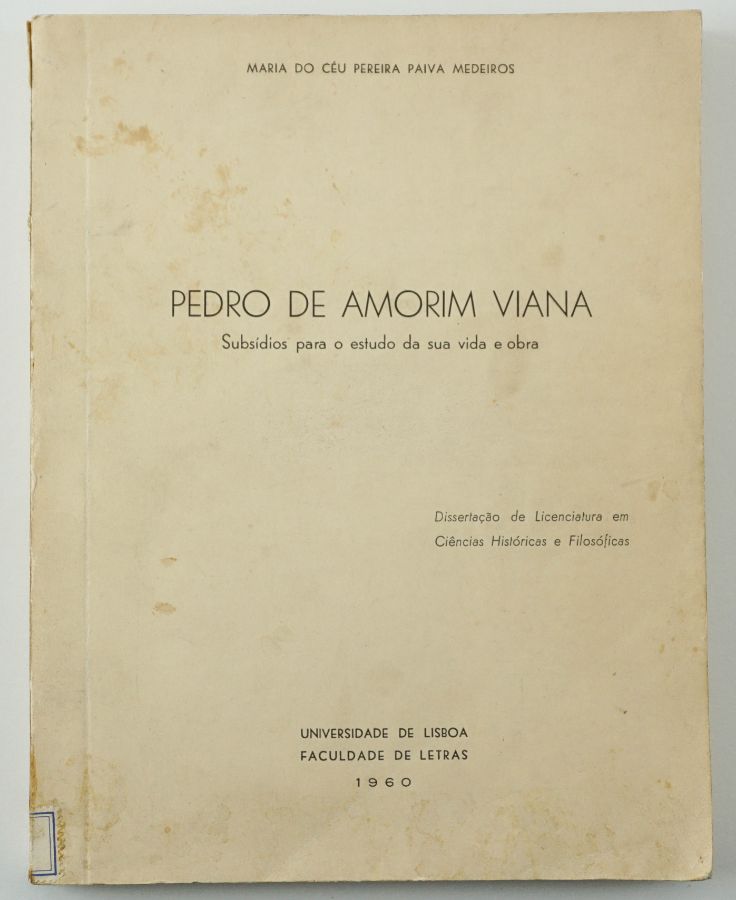 Estudo inédito sobre Pedro de Amorim Viana