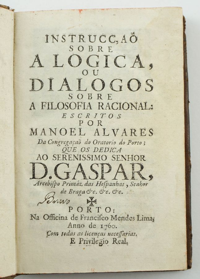 Instrução sobre a Logica ou Dialogos sobre a Filosofia Racional (1760)