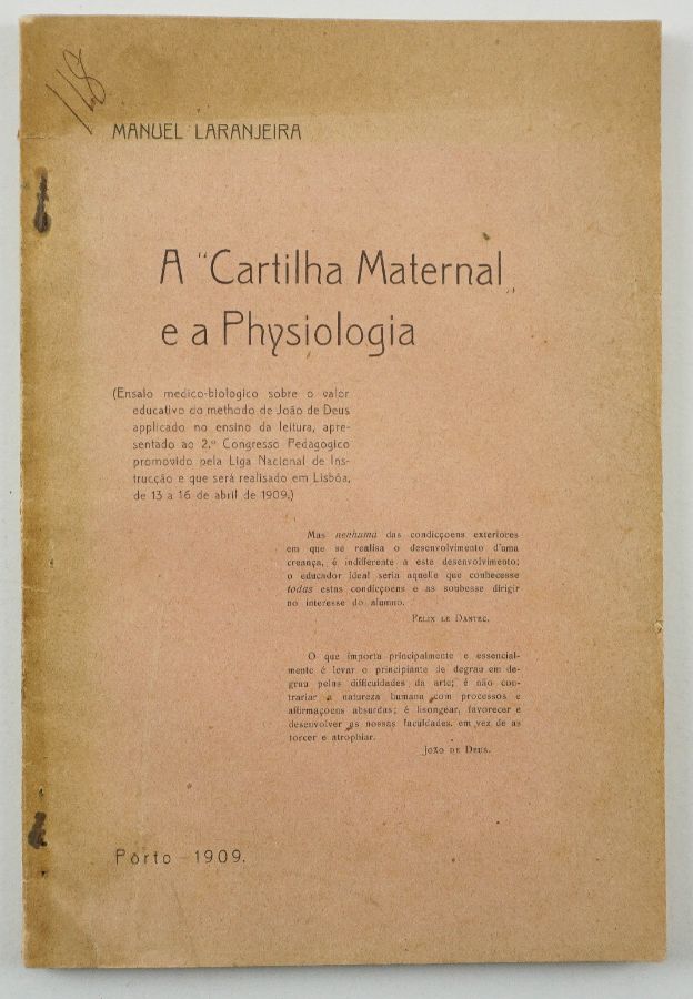Manuel Laranjeira, a Cartilha Maternal (1909)