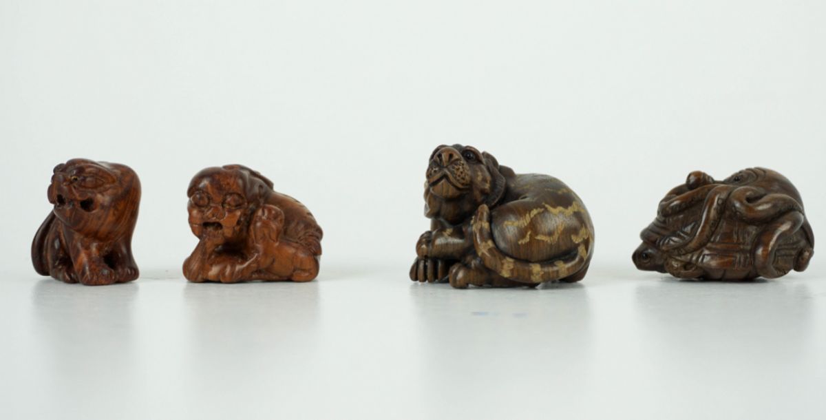 8 Netsuke / Okimonos