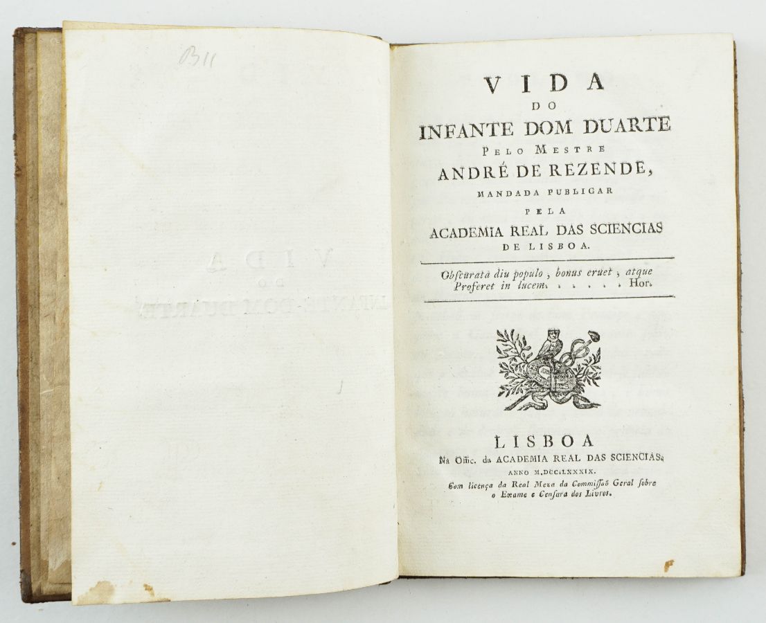 Vida do Infante Dom Duarte - 1798