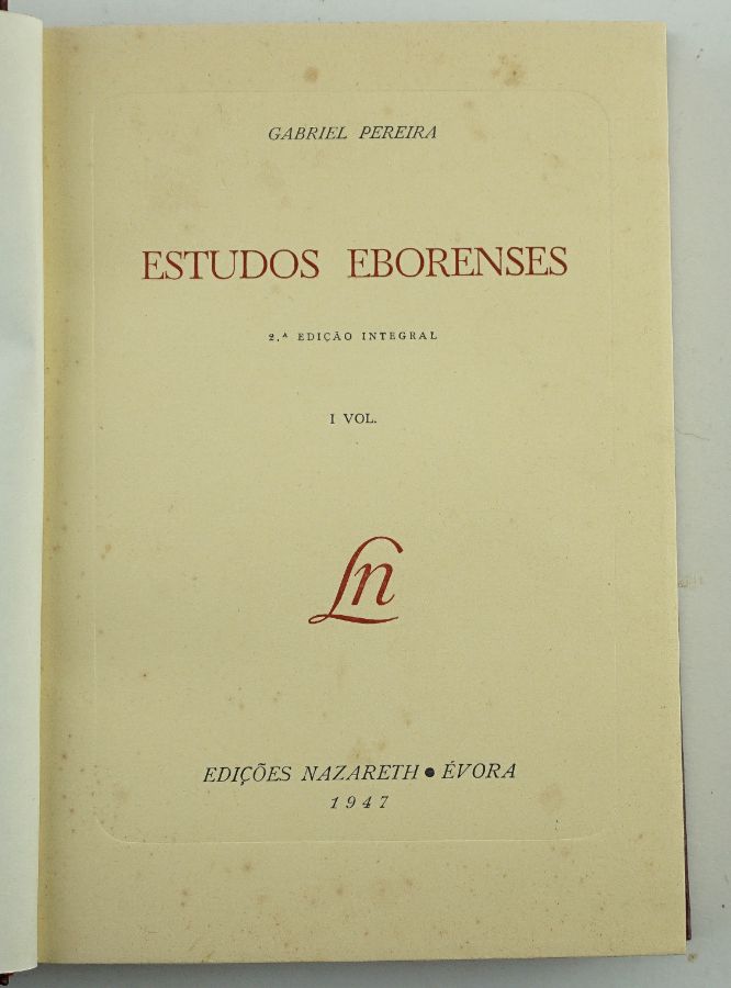 Estudos Eborenses – Gabriel Pereira