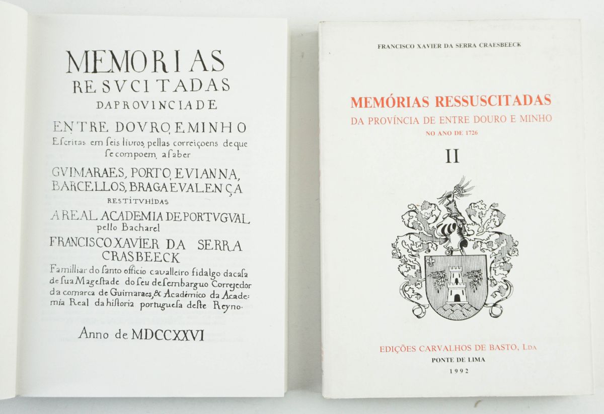 Memórias Ressuscitadas da Província de entre Douro e Minho no Ano de 1726