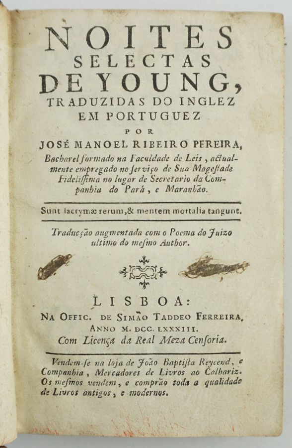Noites Selectas de Young (1783)