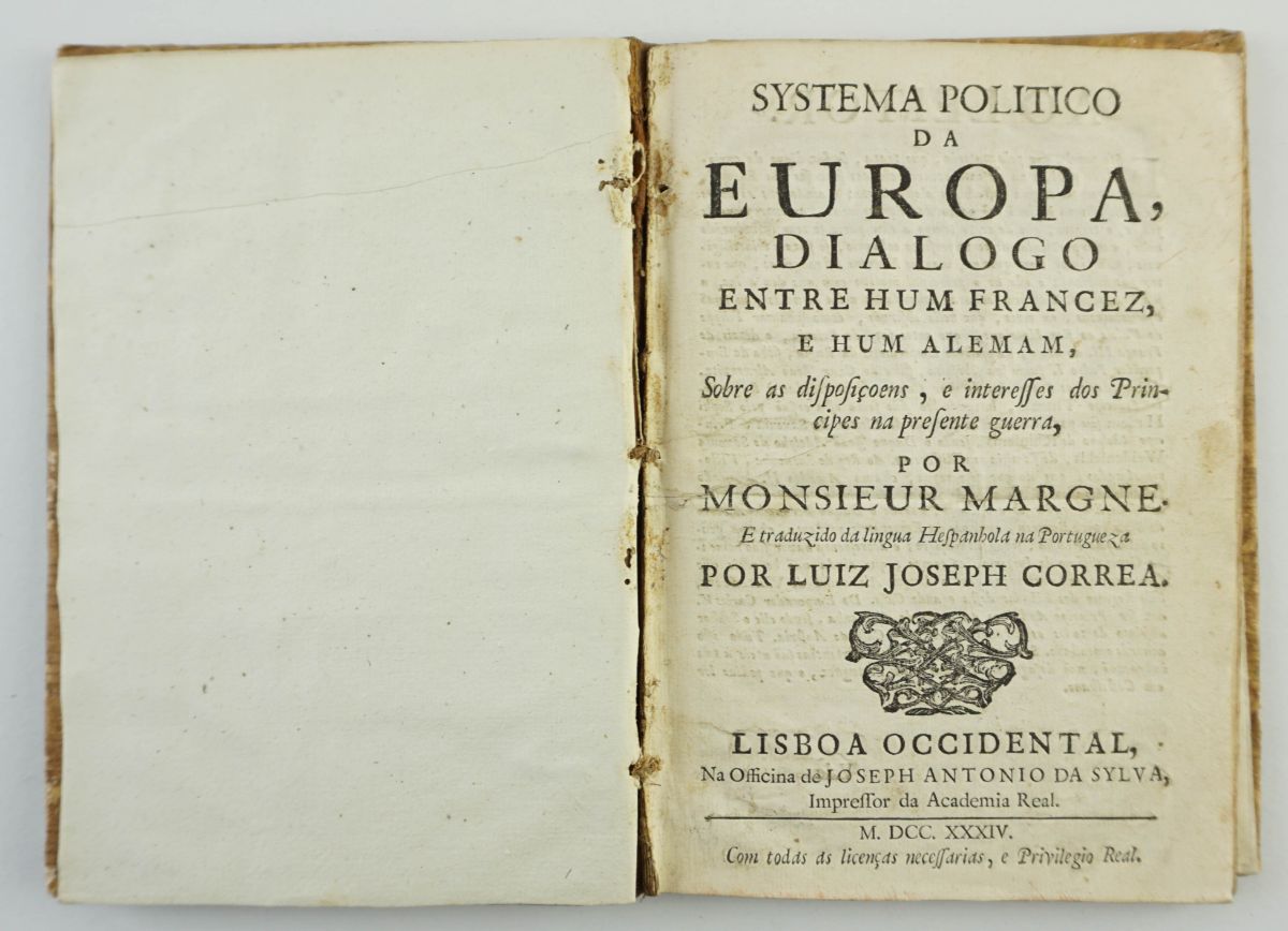 Systema Politico da Europa, Dialogo entre hum Francez, e hum Alemam (1734)