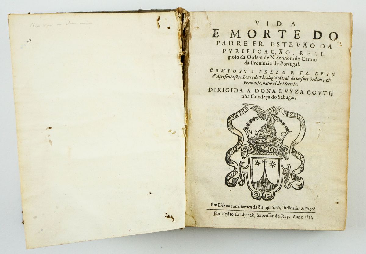 Vida e morte do Padre Frei. Estevão da Purificação – 1621