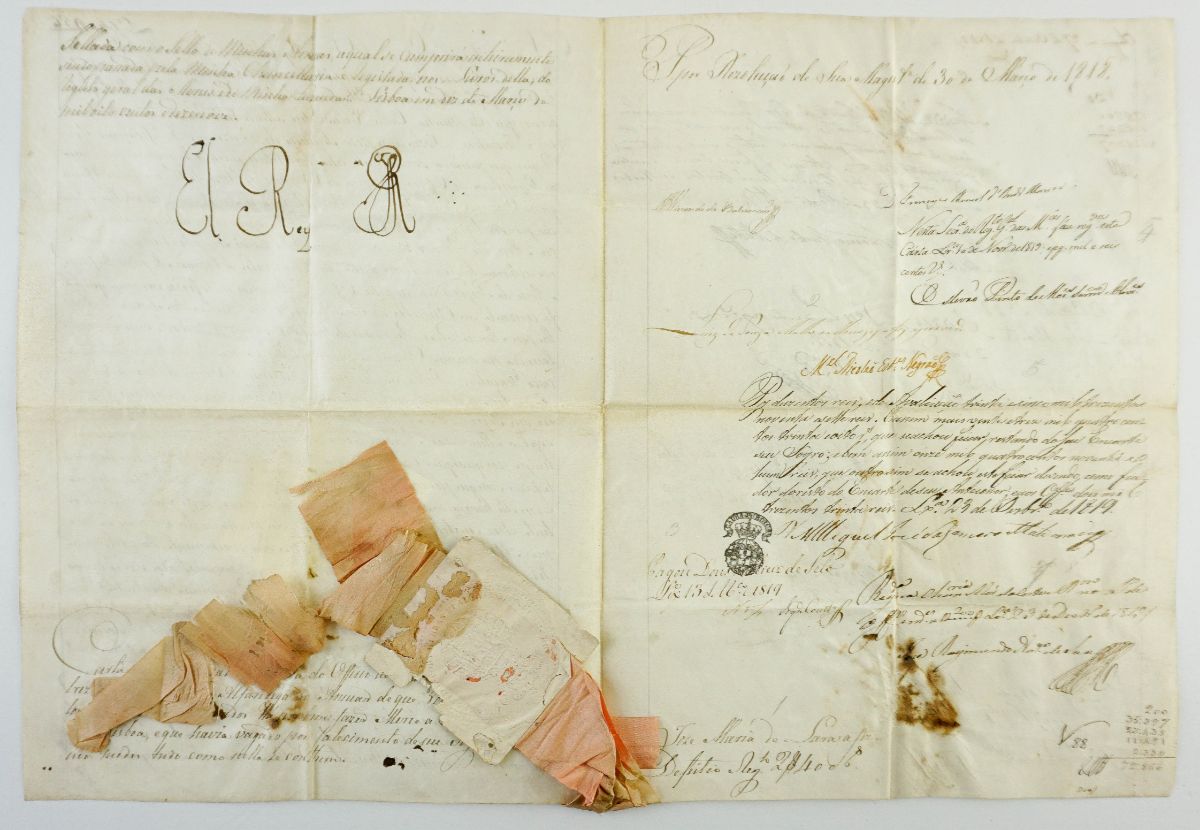 Pergaminho de grandes dimensões – D. João VI - 1818