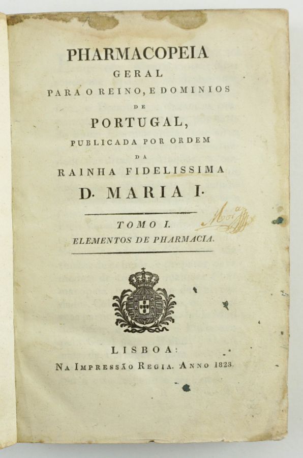 Pharmacopeia Geral para o Reino e Domínios de Portugal