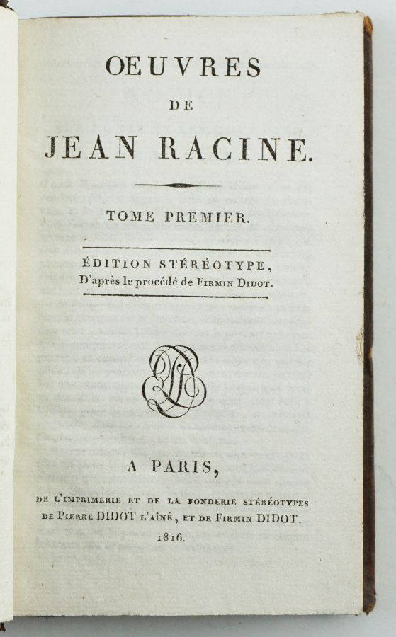 Ouvres de Jean Racine , 5 volumes
