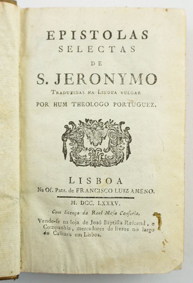 S. Jerónimo – Epistolas Selectas (1785)
