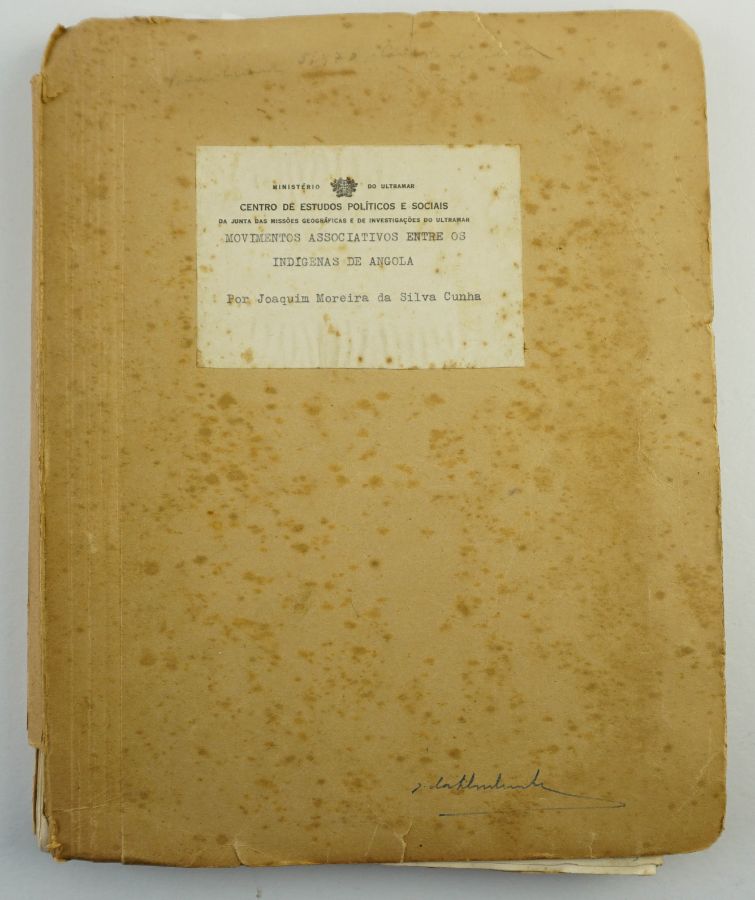 Movimentos Associativos entre os indígenas de Angola – Confidencial (1956)