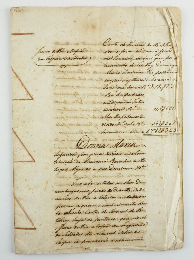 Carta de Formal de Partilha, séc. XIX