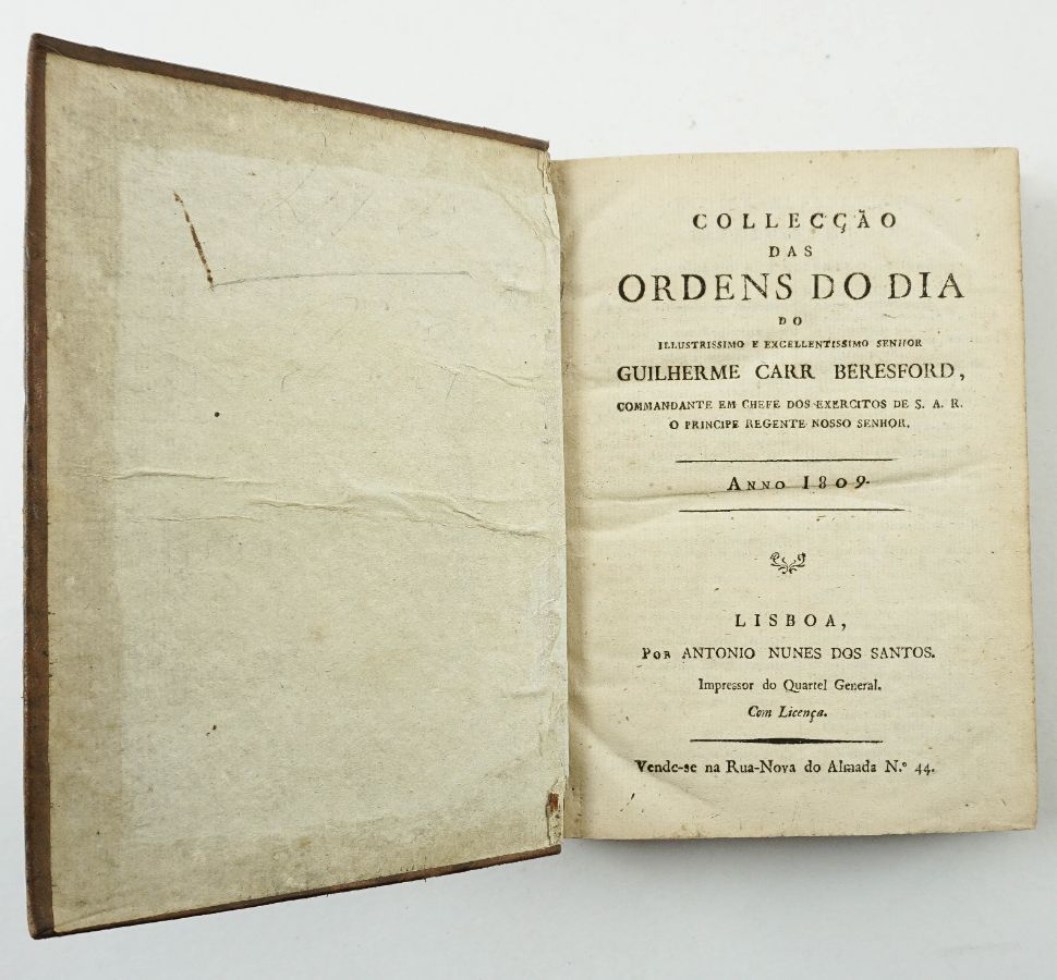 Coleção das Ordens do Dia por Guilherme Carr Beresford, Anno 1809