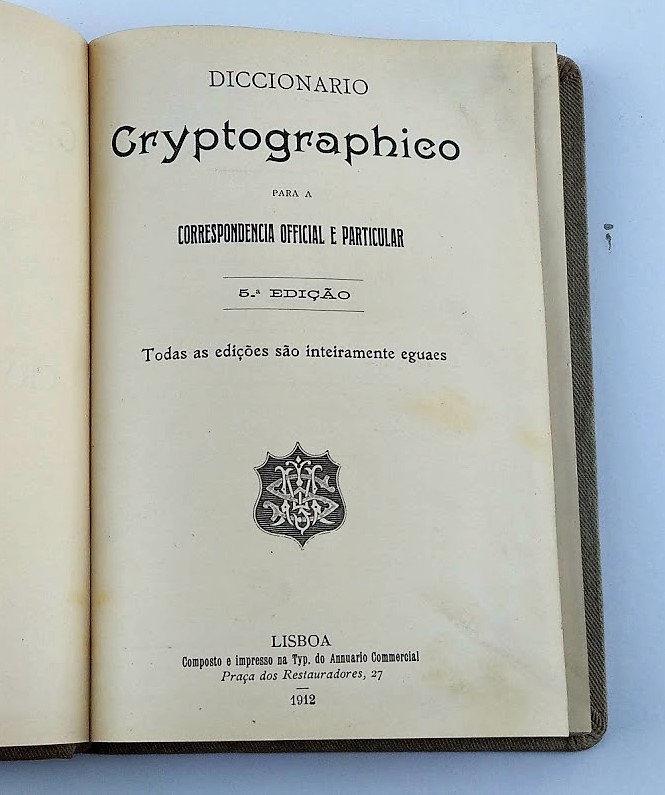 Dicionário Criptográfico (1912)