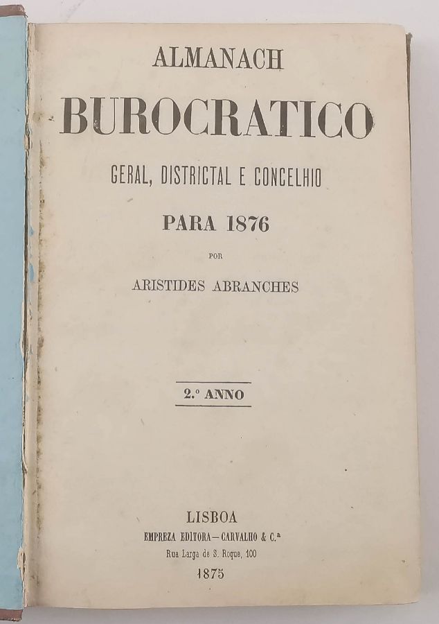 Almanaque Burocrático para 1876