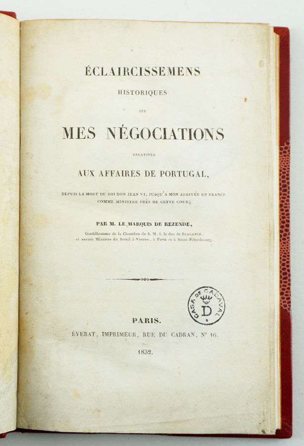 Éclaicissemens Historiques sur Mes Négociations