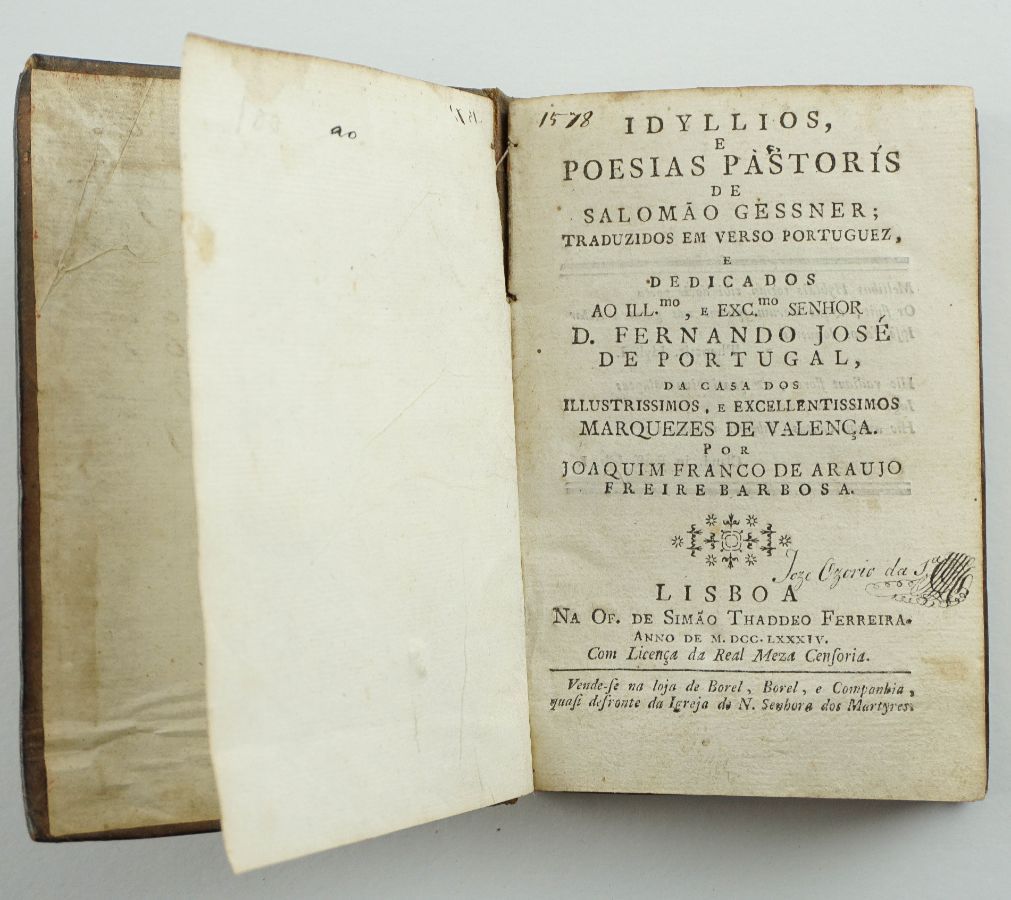 Salomão Gessner – Idylios e Poesias Pastoris (1784)