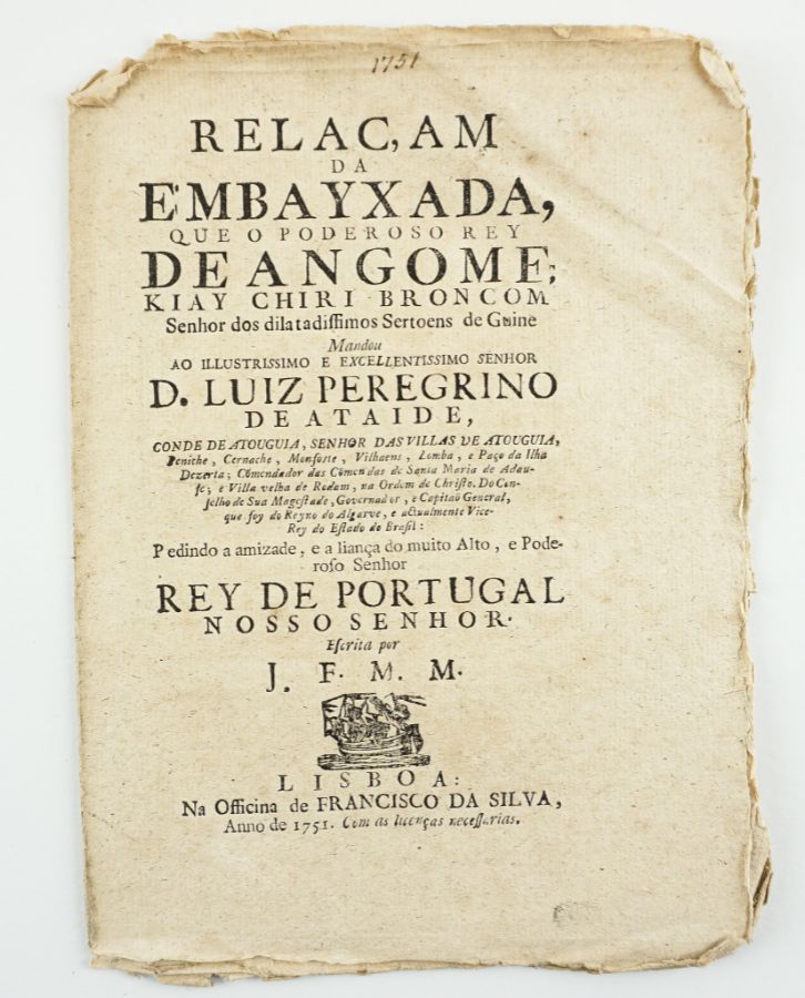 Relação da embaixada de Angomé – 1751