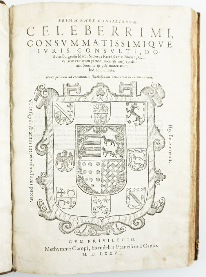 Raríssima obra quinhentista de Direito – 1576