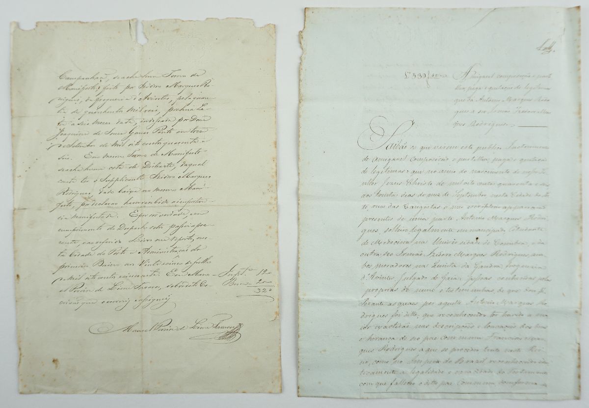 DOCUMENTOS ORIGINAIS SOBRE O AUTOR PORTUGUES DA CASCA DA CANELEIRA