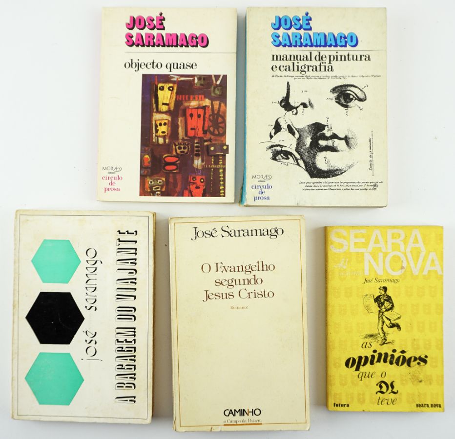 5 PRIMEIRAS EDIÇÕES DE SARAMAGO