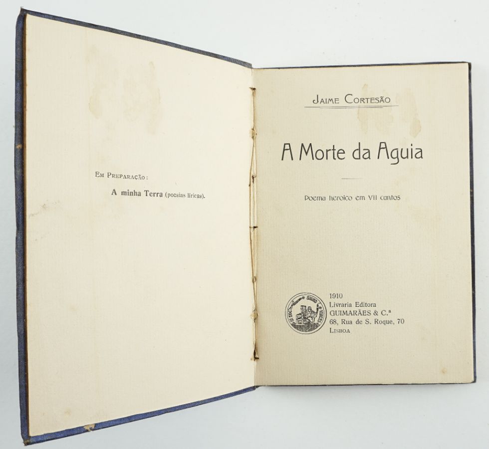 LIVRO DE ESTREIA DE JAIME CORTESÃO, autografado