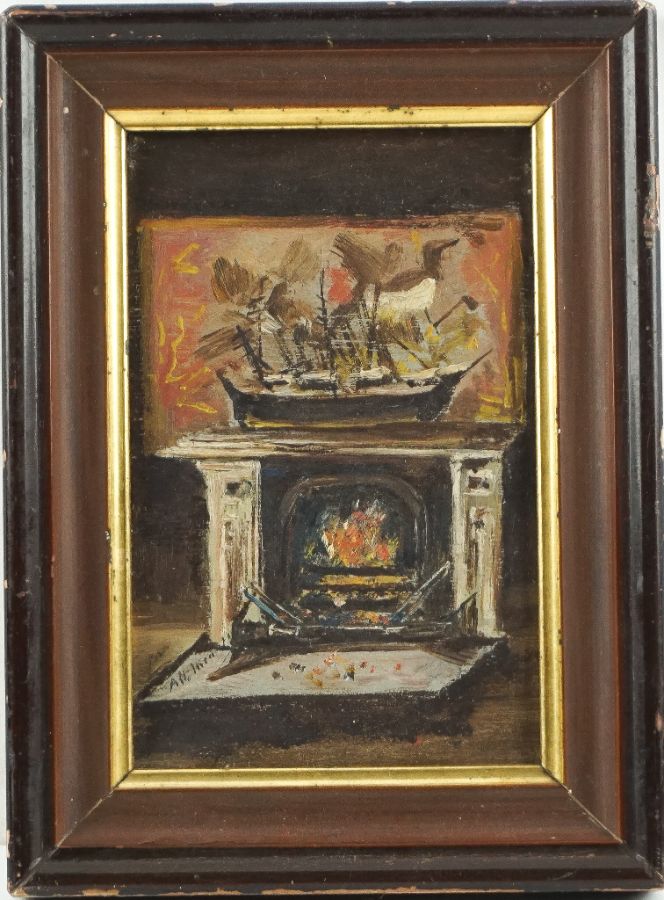 Chaminé com barco decorativo