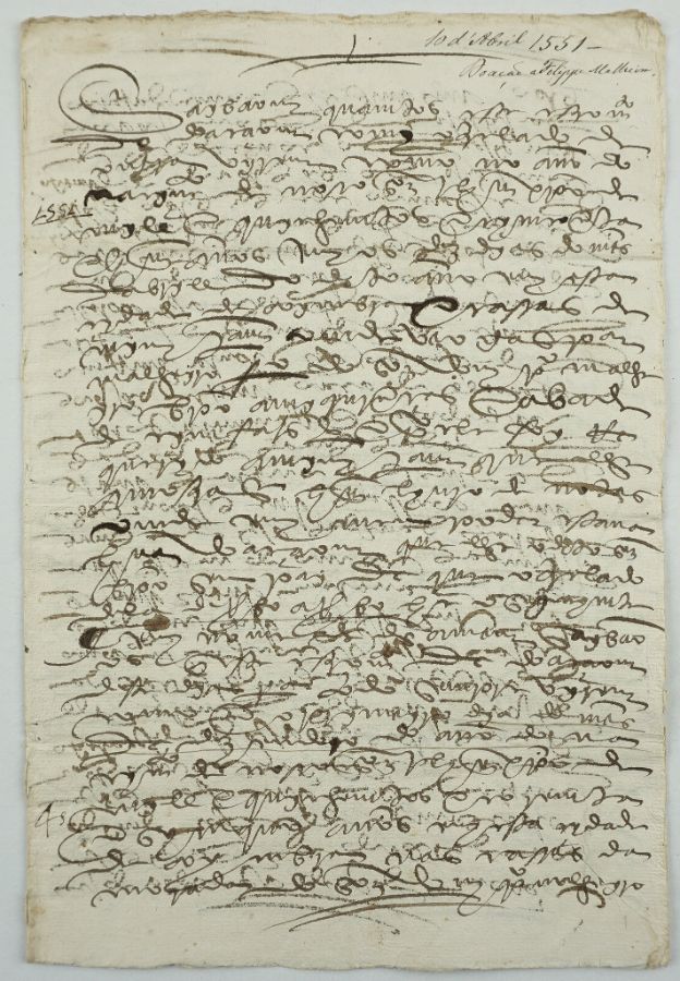 Manuscrito s/ papel e bifólios