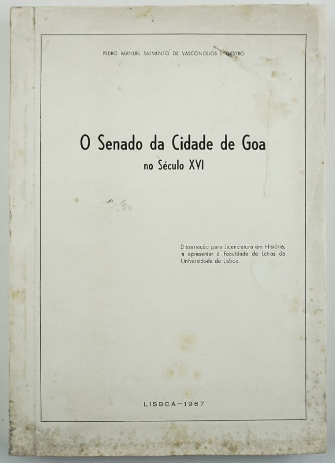 Estudo inédito sobre Goa no século XVI