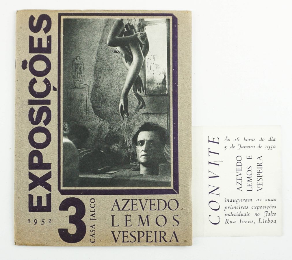 Catalogo casa Jalco Azevedo – Lemos – Vespeira. 3 Exposições – 1952