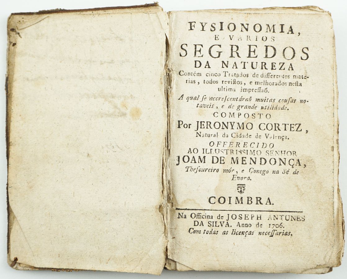 Fysionomia e Varios Segredos da Natureza – 1706