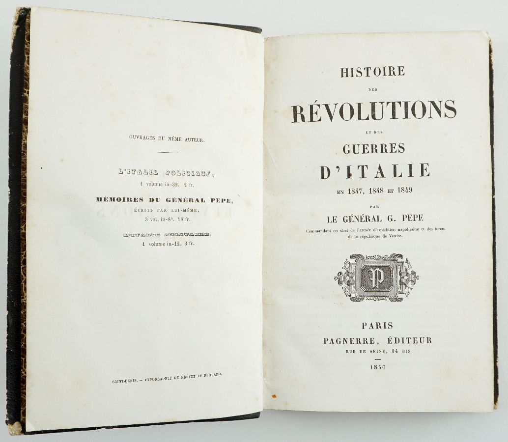 Histoire des Révolutions et des D' Italie