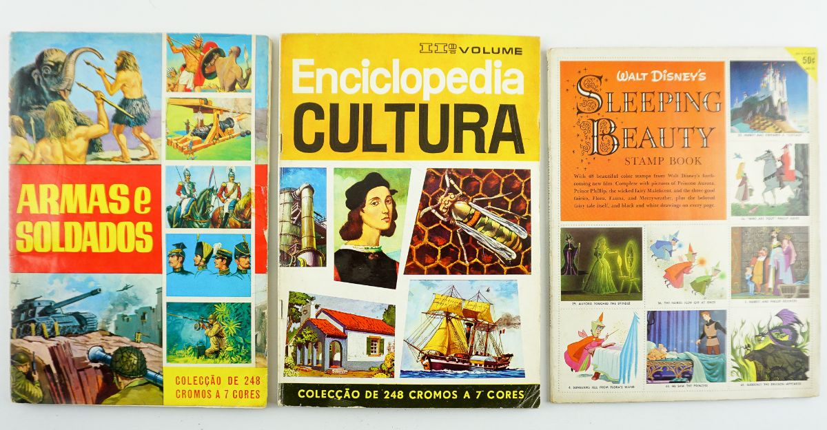 Três livros de Cromos