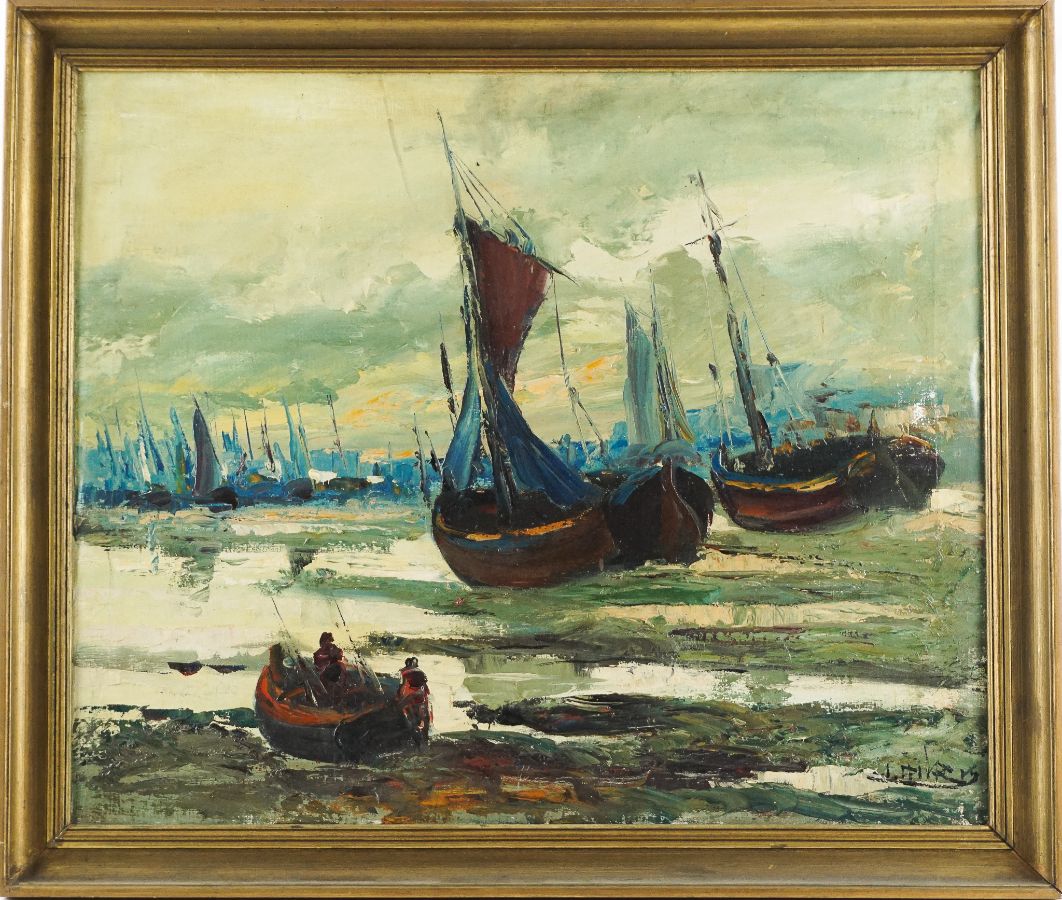 Marinha com barcos