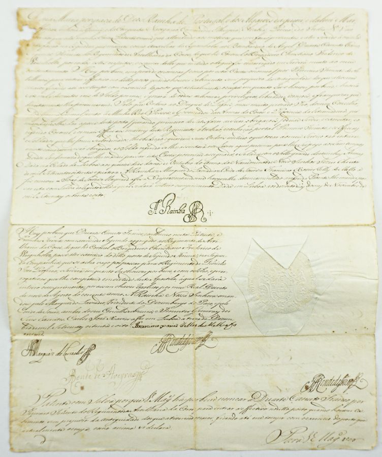 Rainha D. Maria I – manuscrito - 1785