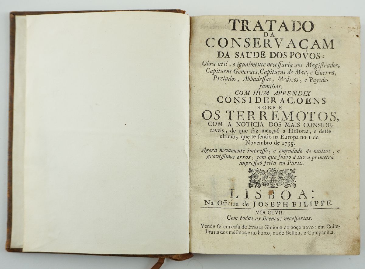 Tratado da Conservacam da Saude dos Povos – 1757