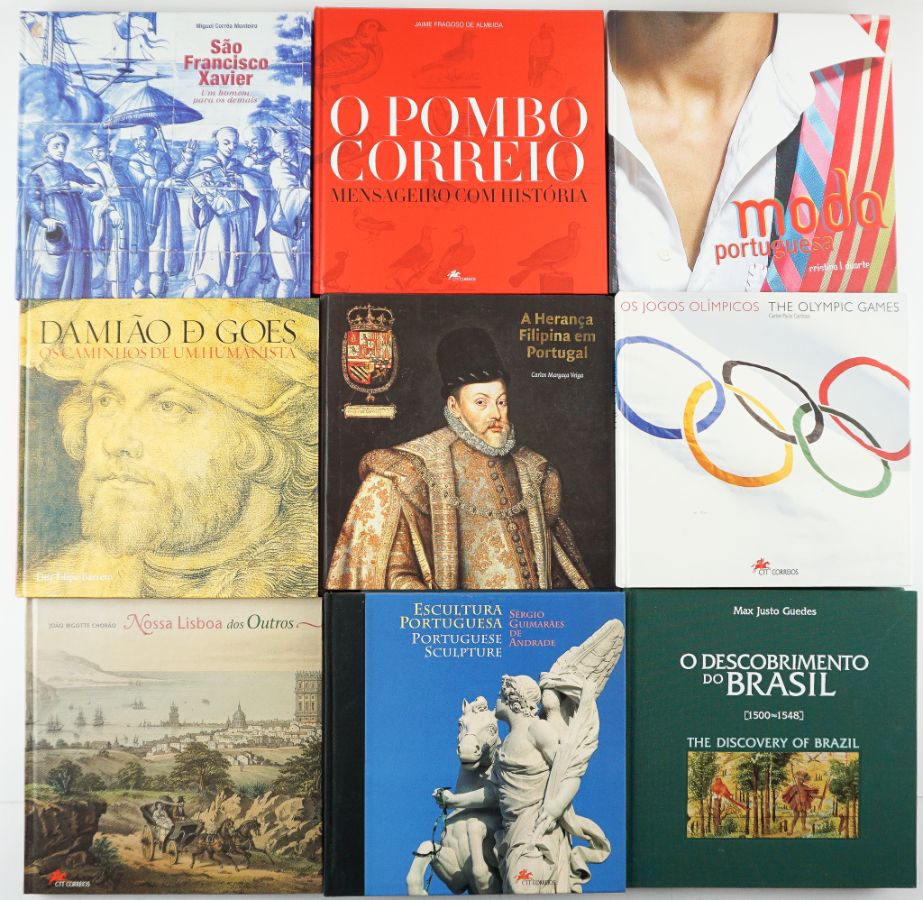 Importante colecção de livros temáticos dos CTT 67 volumes