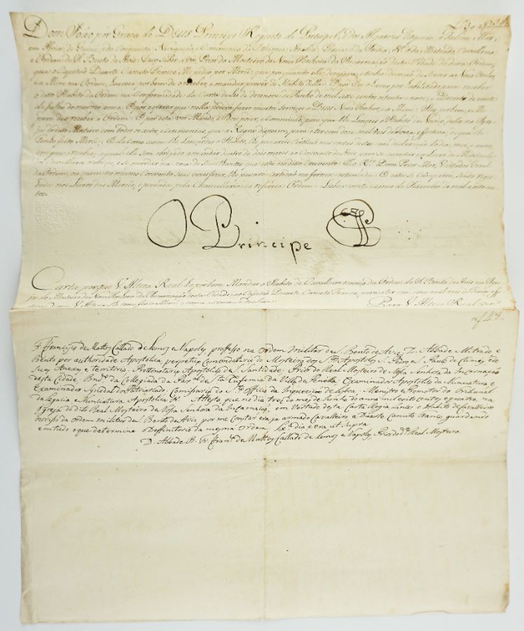 Manuscrito Dom João Infante de Portugal – 1800