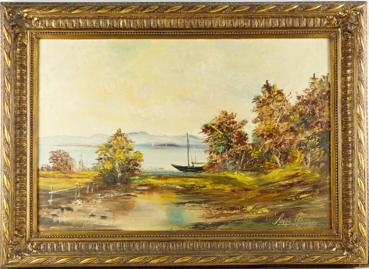 Paisagem com lago