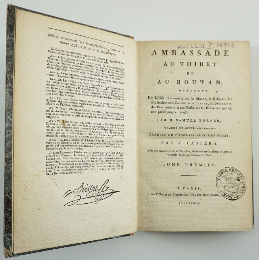 Ambassade au Tibet et au Boutan