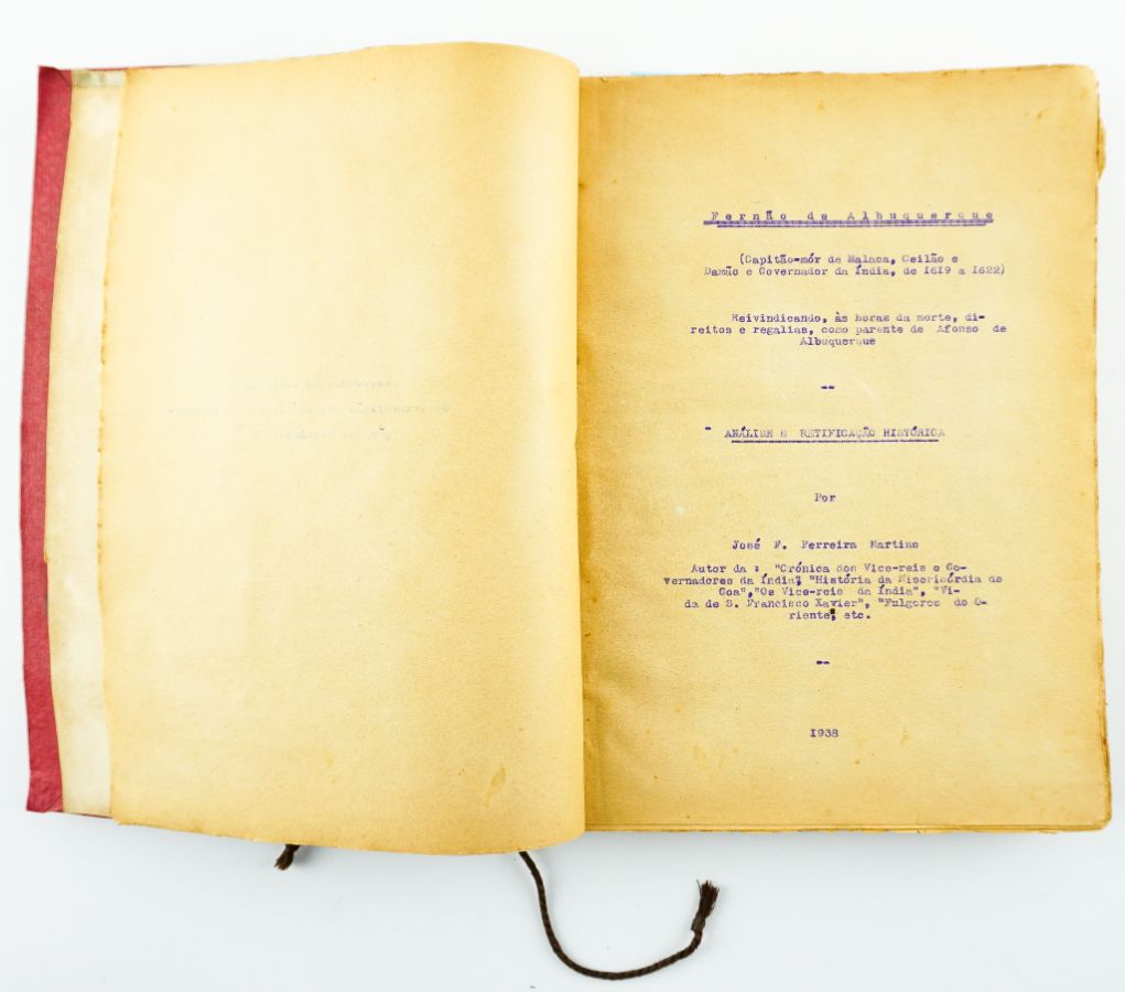 José F. Ferreira Martins – Fernão de Albuquerque – prova dactilografada