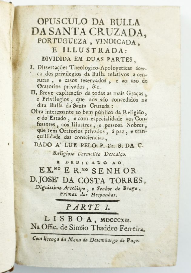 Opusculo da Bulla da Santa Cruzada (1812)