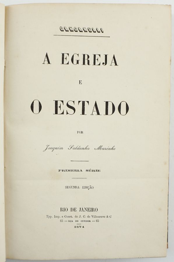 A Egreja e Estado