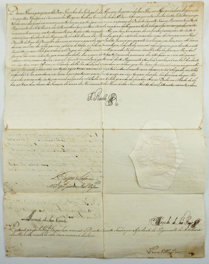 Manuscrito Rainha D. Maria I - 1792