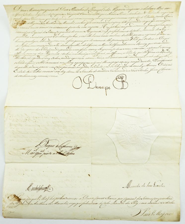 Manuscrito Dom João Infante de Portugal – 1795