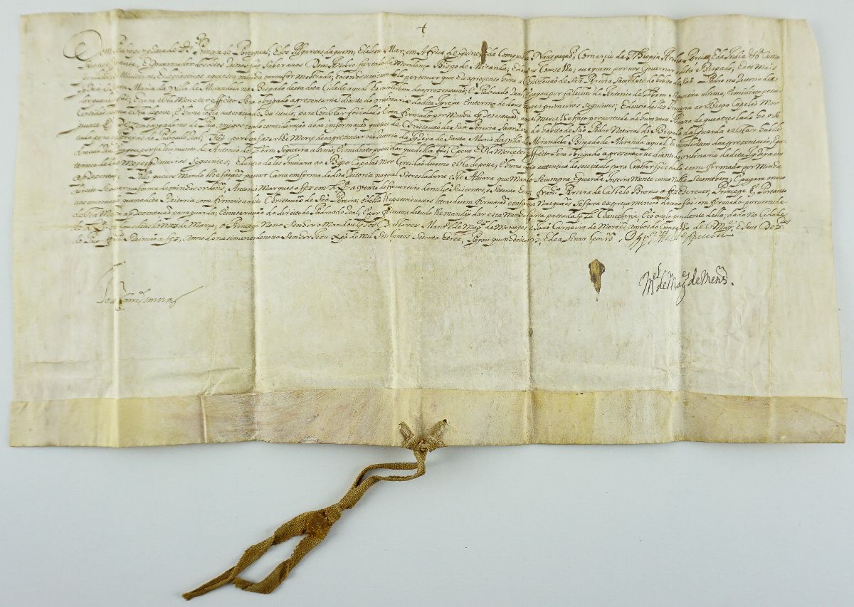 Manuscrito s/ pergaminho - Mirandela - 1673