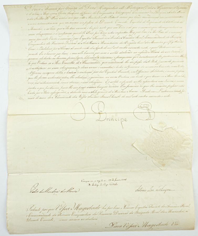 Manuscrito Dom João Infante de Portugal – 1798