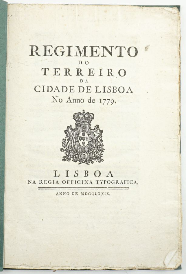 Regimento do Terreiro da Cidade de Lsiboa