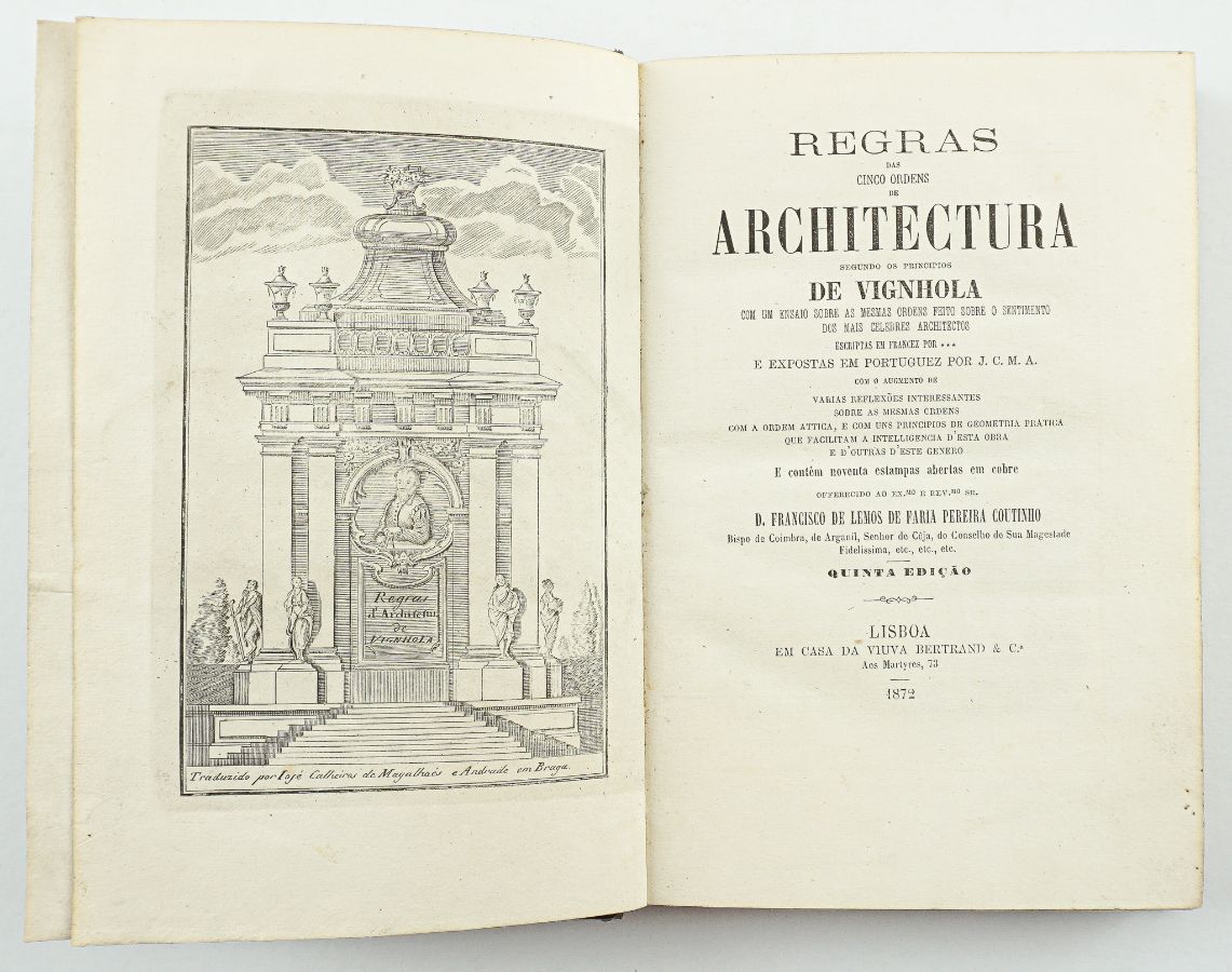Regras das Cinco Ordens de Architectura Segundo os Principios de Vignhola